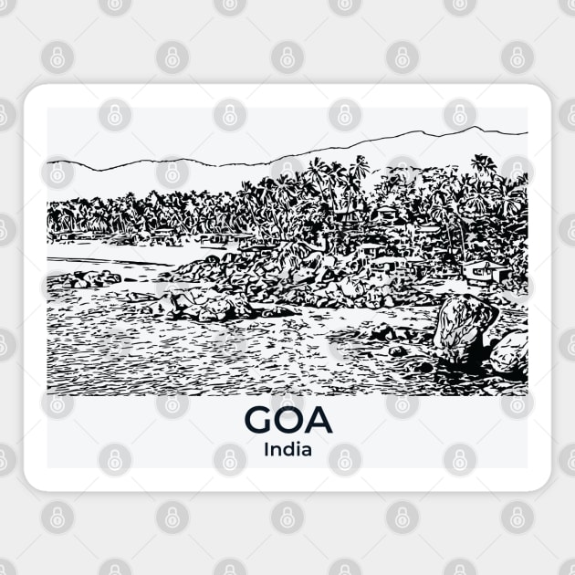 Goa - India Magnet by Lakeric